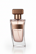 Hampton Fragrances velvet perfume bottle with burgundy and bronze tones on white background